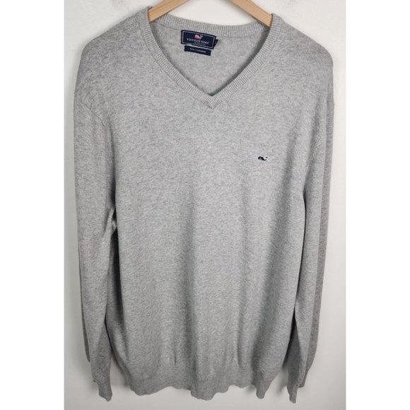 Vineyard Vines Other - Vineyard Vines Men's Sz. XXL Grey V Neck Cashmere Blend Sweater